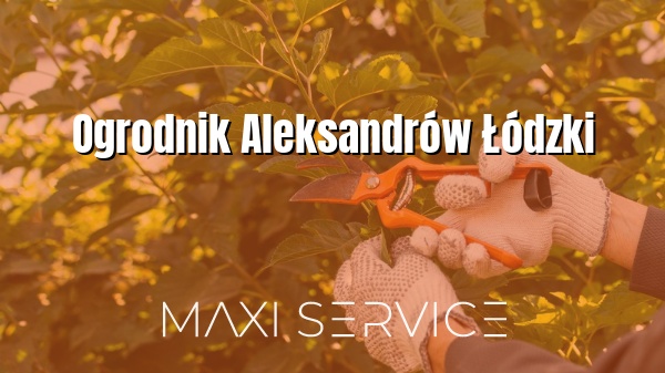Ogrodnik Aleksandrów Łódzki - Maxi Service