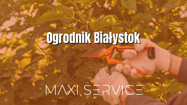 Ogrodnik Białystok - Maxi Service
