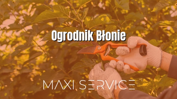 Ogrodnik Błonie - Maxi Service