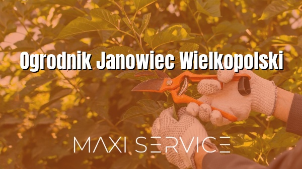 Ogrodnik Janowiec Wielkopolski - Maxi Service