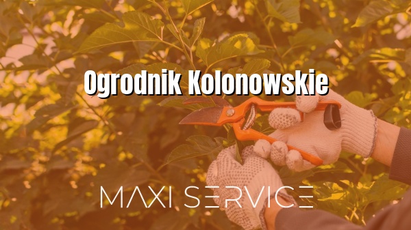 Ogrodnik Kolonowskie - Maxi Service