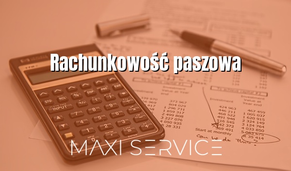 Rachunkowość paszowa - Maxi Service